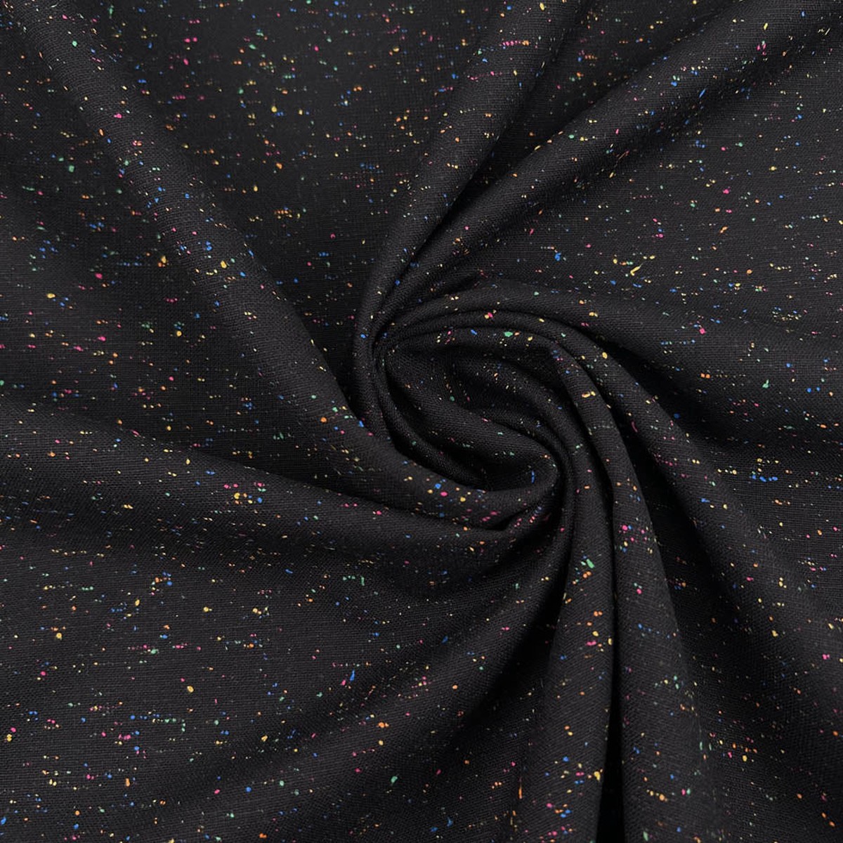 Virgin Wool Blend Multicolored Tweed