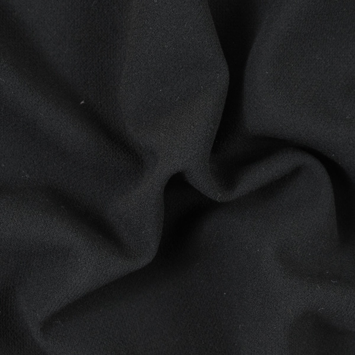 Black 100 Double Wool Crepe