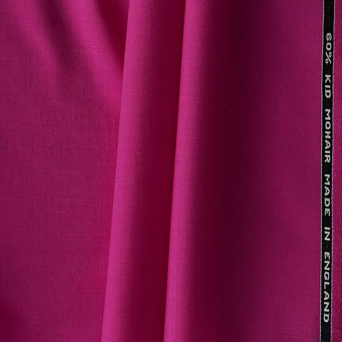 High-End Barbie's French Magenta Selvedged Mohair & Wool Suiting (Made in Italy)