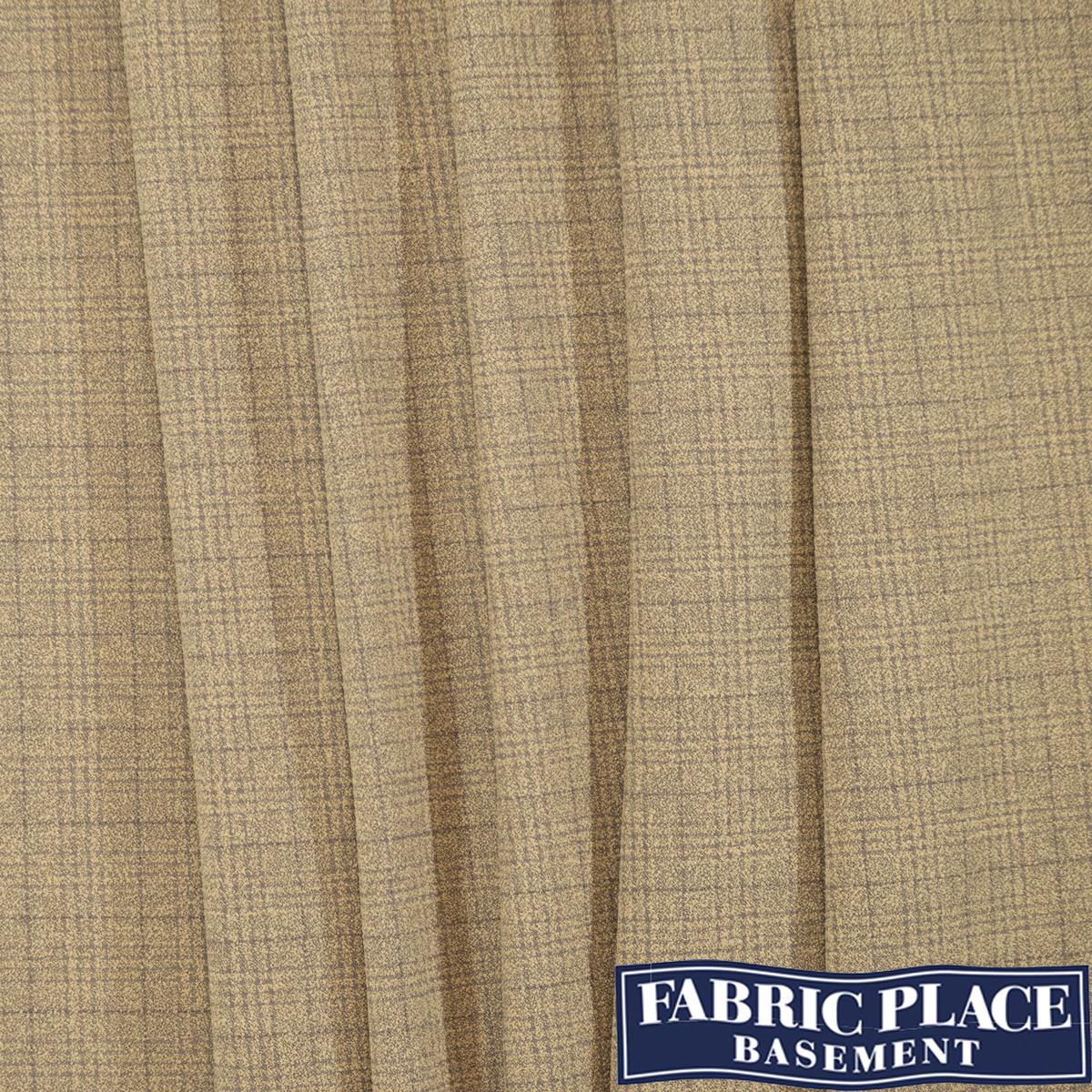 Plaid Suit Wool - Tan