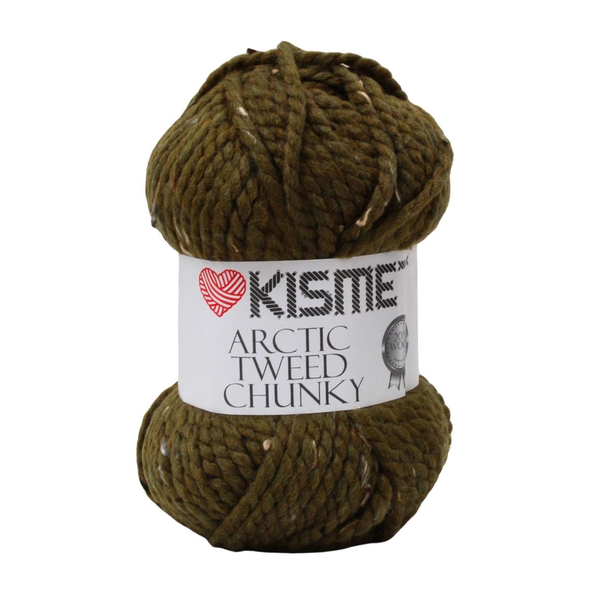 ARTIC TWEED CHUNKY 100G MILITARY