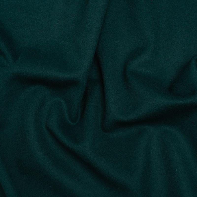 Brushed Lightweight Wool Blend Coating - Poseidon Teal - Ellamar Collection