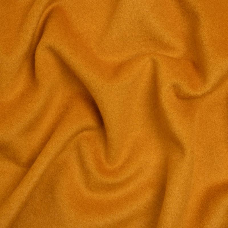 Brushed Wool Blend Coating - Marigold Yellow - Emery Collection