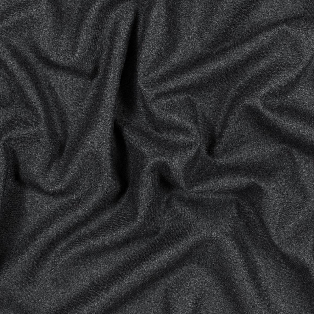 Charcoal Twill Wool Suiting