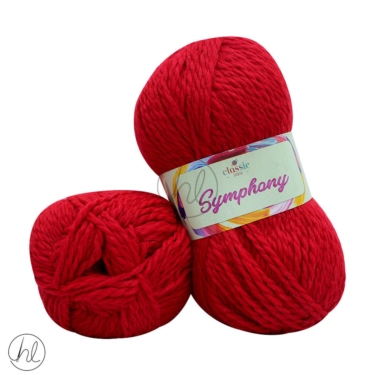 CLASSIC YARN SYMPHONY 100G RED 62