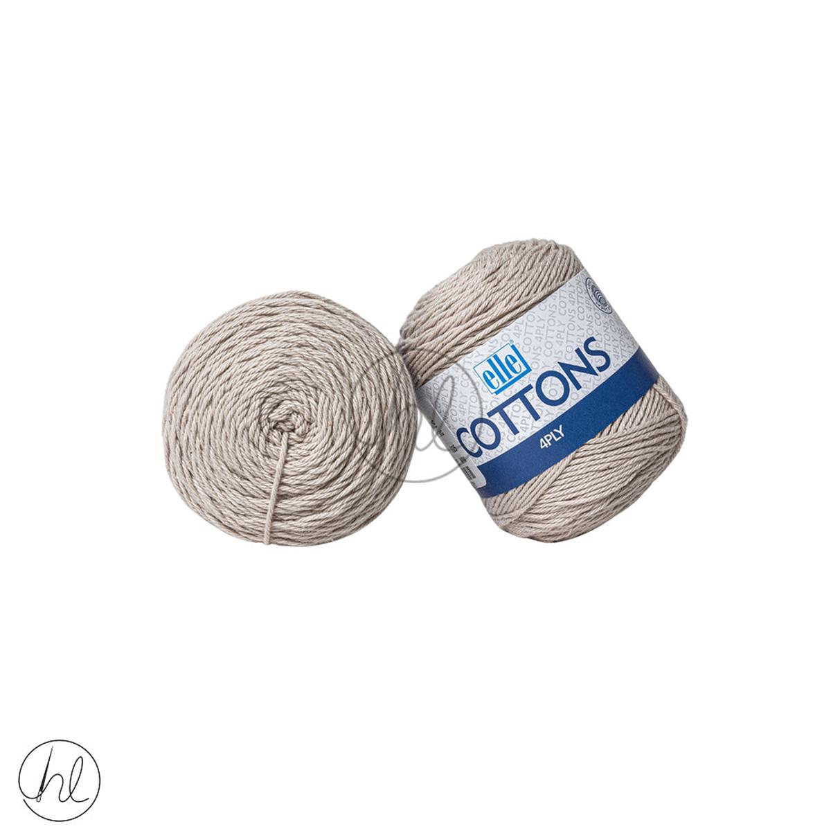 Elle Cottons 4ply 50g Beige