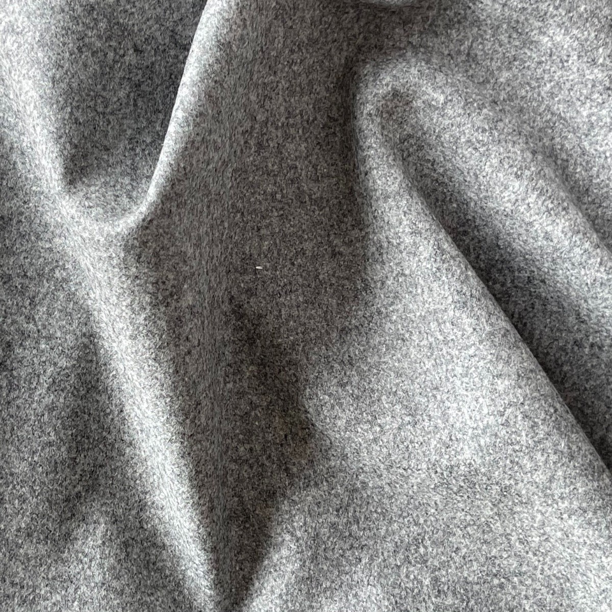 HeatheredAbalone Grey Stretch Wool Flannel (Made in Italy)