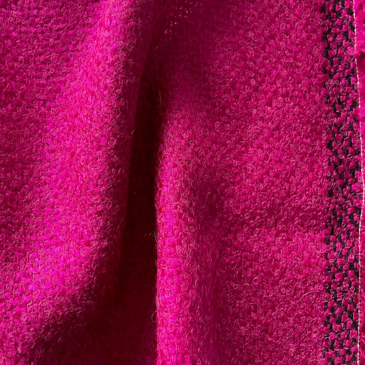 Mid-Weight Fabulous Fuchsia Froth Wool Blend Boucl (Made in Spain)