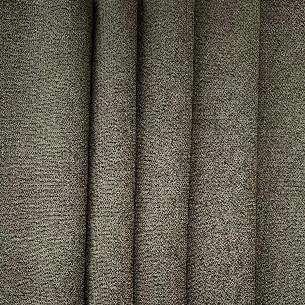 Rich Olive Green Wool Double-Crepe (Made in Italy)