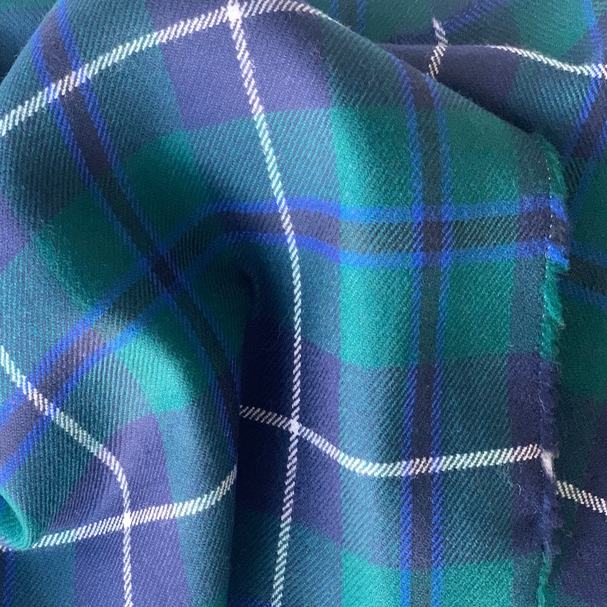 Authentic Douglas Clan Wool Tartan Twill (Made in Scotland)
