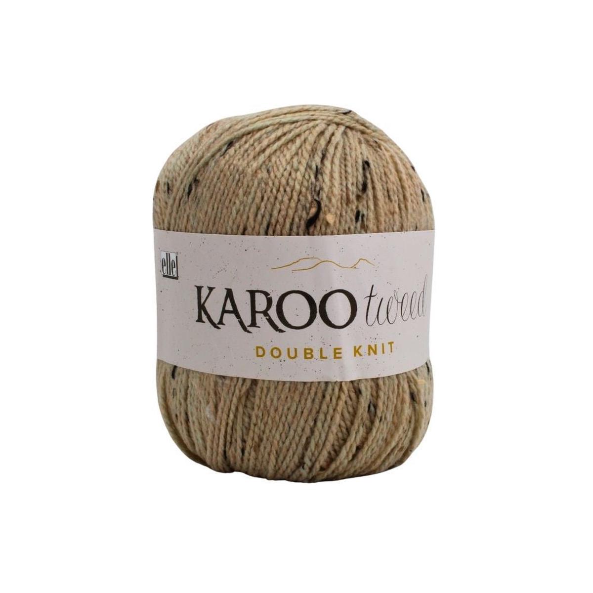 ELLE KAROO TWEED DK 100G SAND A EACH