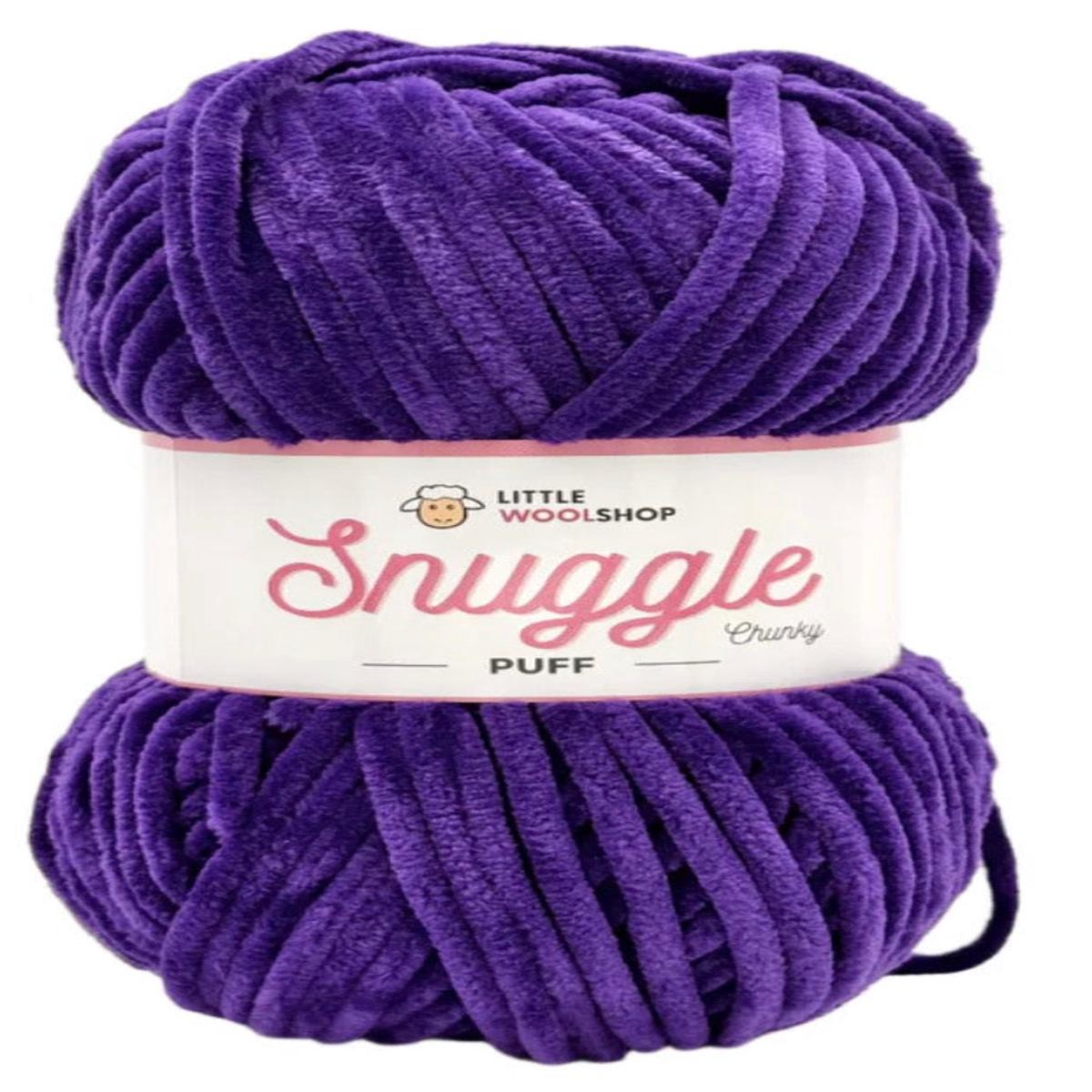 LittleWoolShop Snuggle Puff Chenille Chunky - Grape Jelly