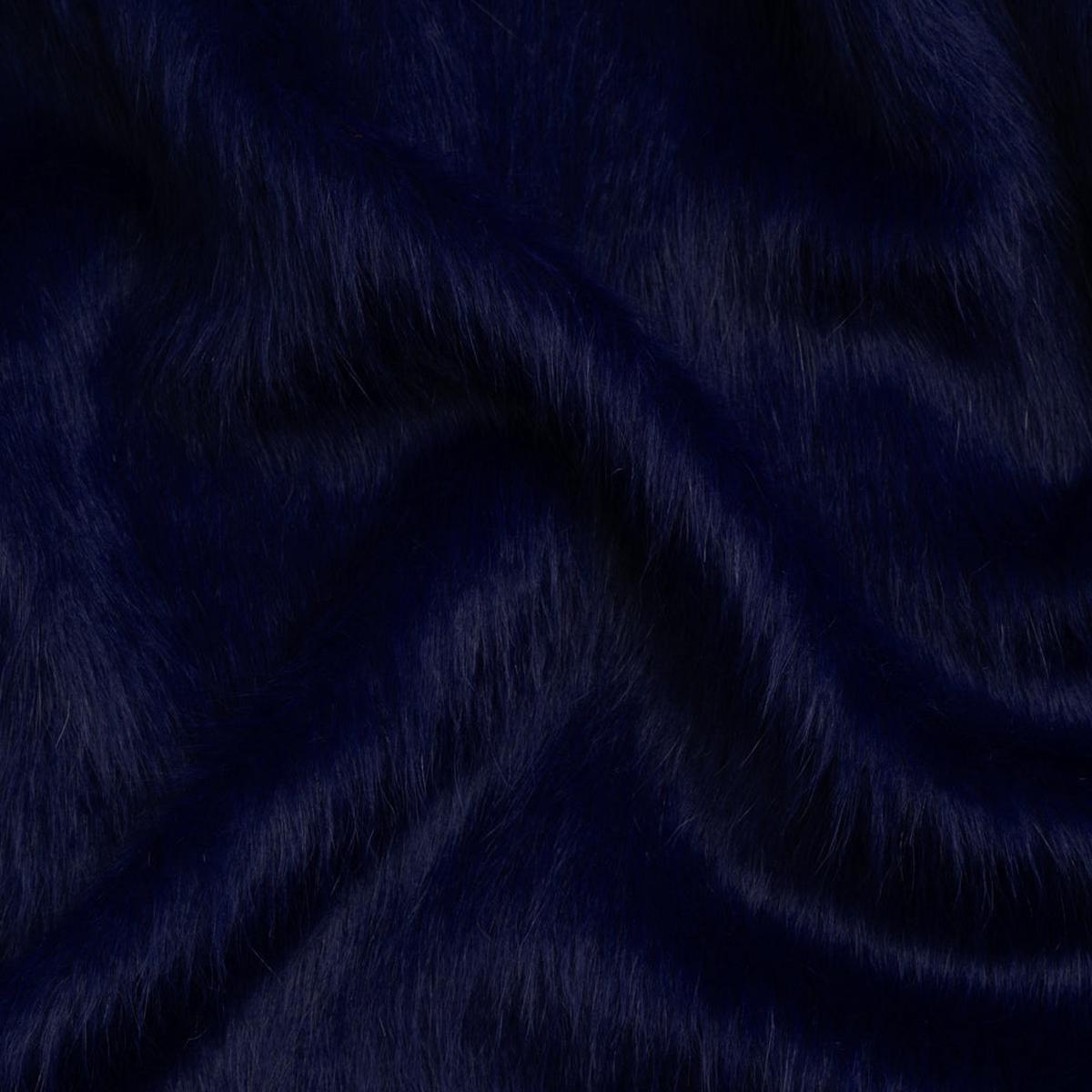 Royal Blue Fuzzy Blended Wool Coating