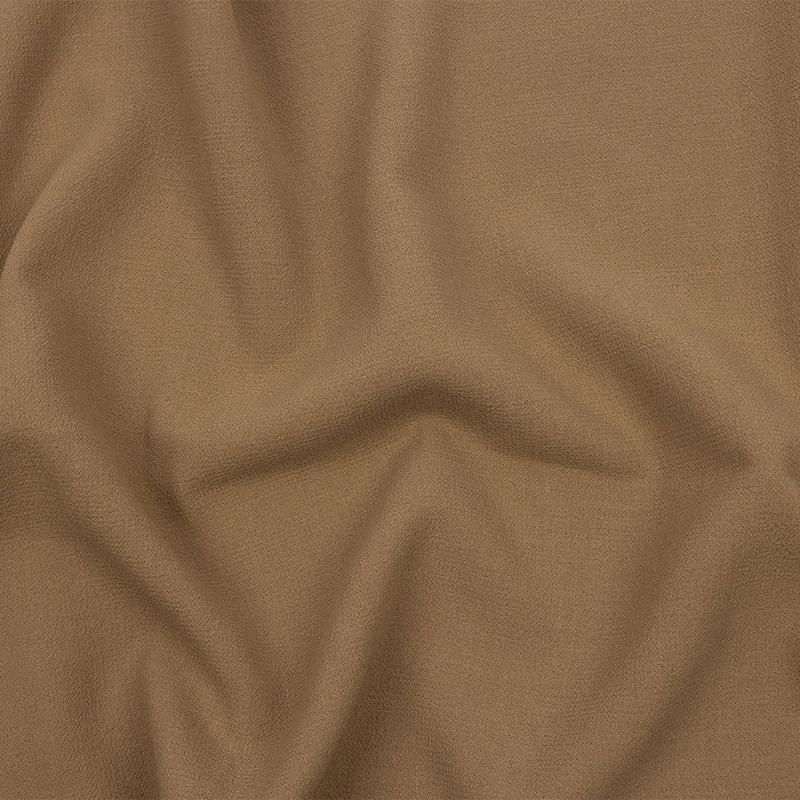 Tan Wool Crepe Double Cloth