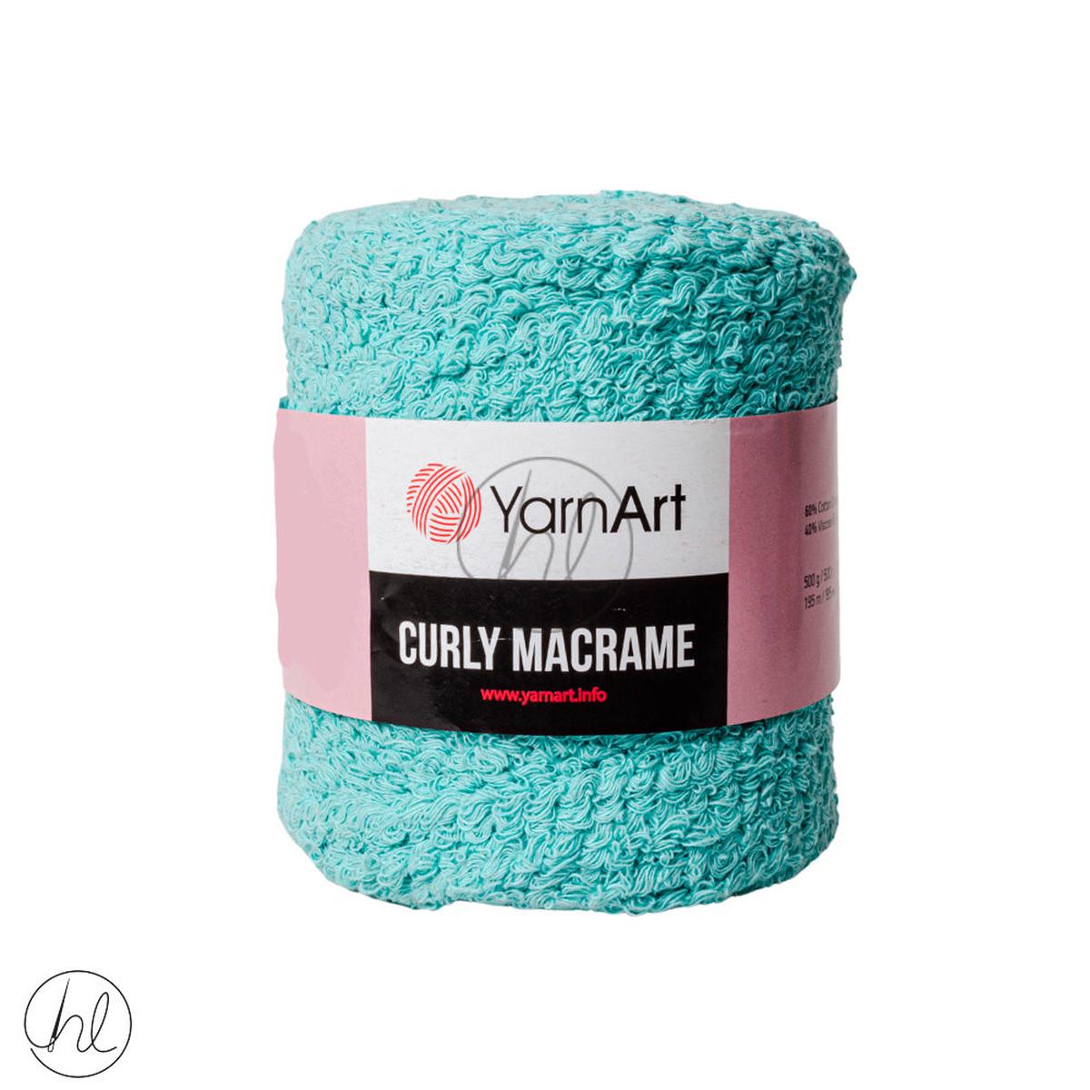 YARN ART CURLY MACRAME 500G AQUA