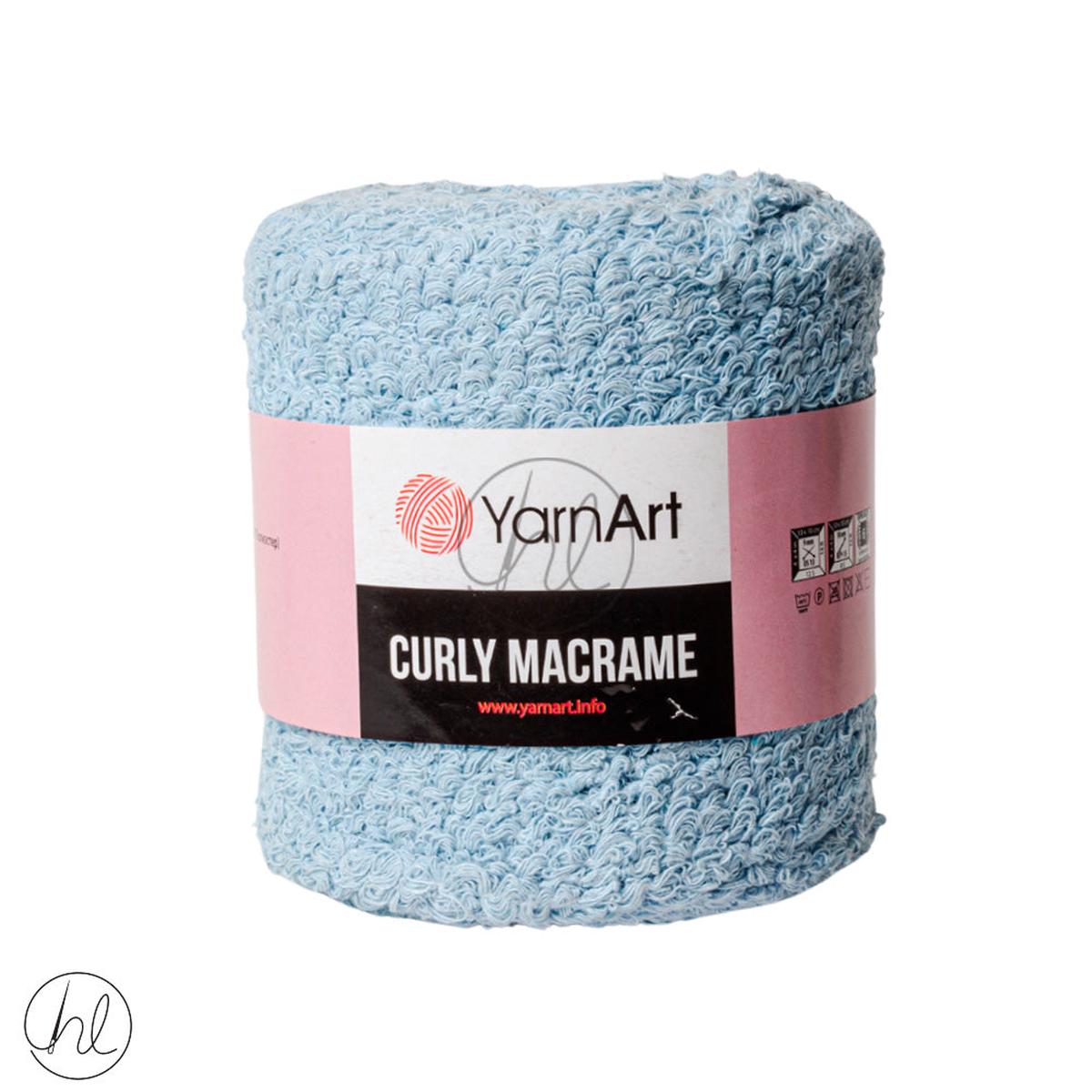 YARN ART CURLY MACRAME 500G POWDER/BL