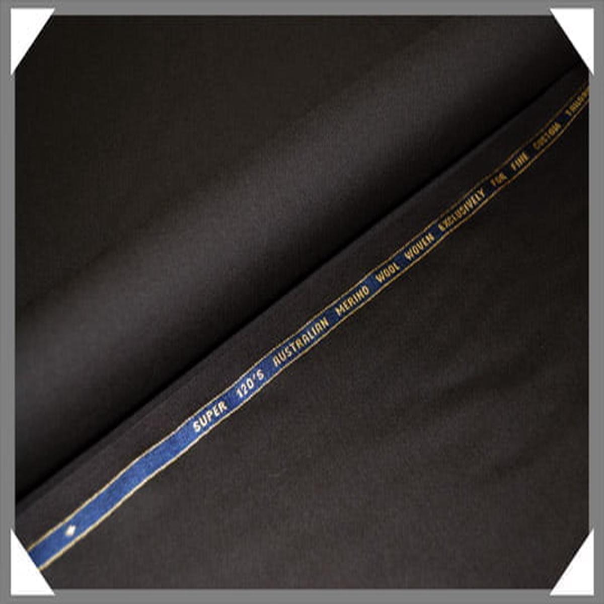 Brown Super 120S Merino Wool Fabric - Brown, 58/60" Width