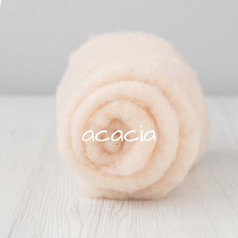 Carded Batting New Zealand Wool DHG 'Maori' Batt - Acacia