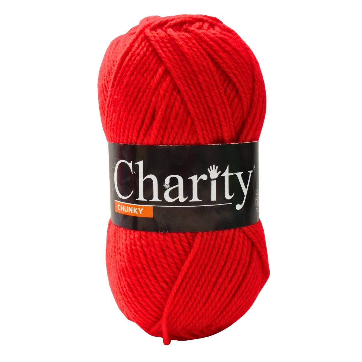 CHARITY CHUNKY 100G FIRE RED