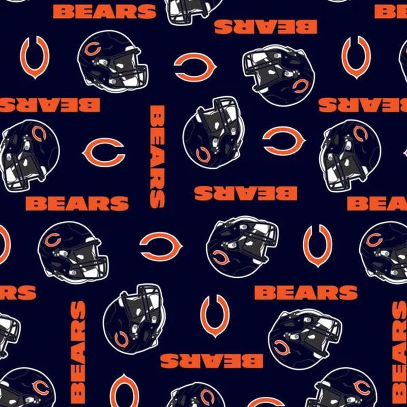 Chicago Bears NFL Football Logo Fabric Traditions Polyester Fleece Fabric NFL-6321-D