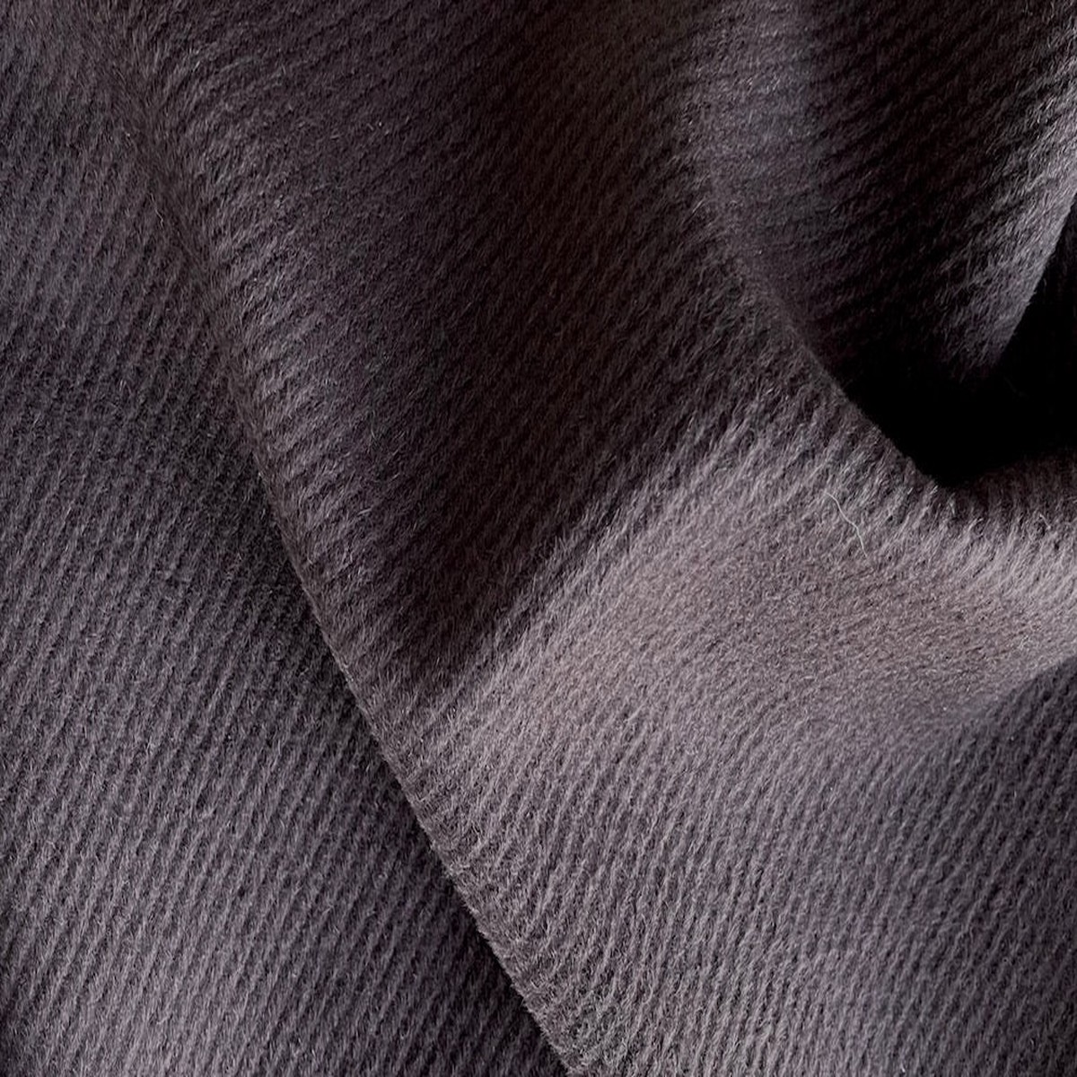 Rich Chocolate Brown Brushed Wool Twill