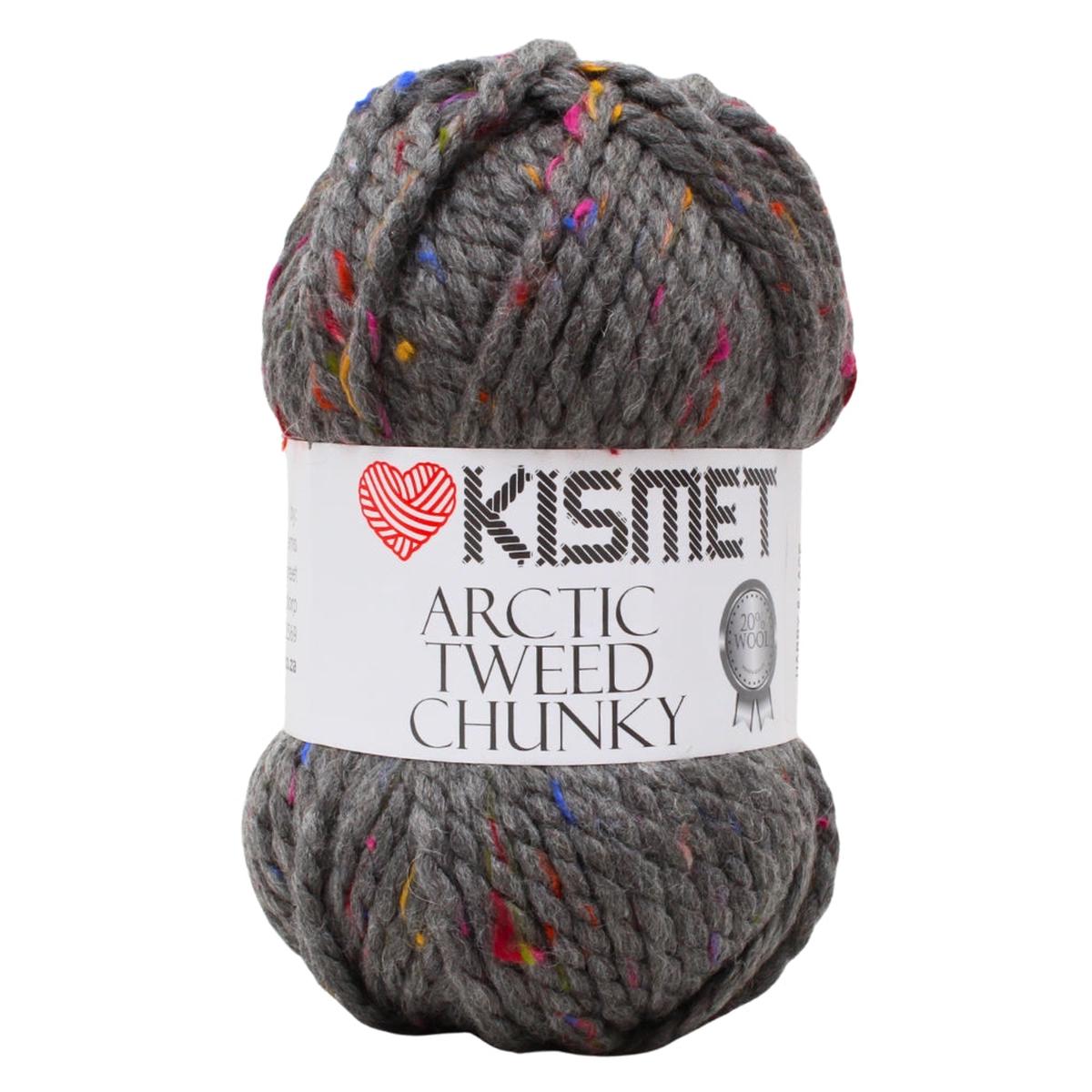 ARTIC TWEED CHUNKY 100G SCH GREY