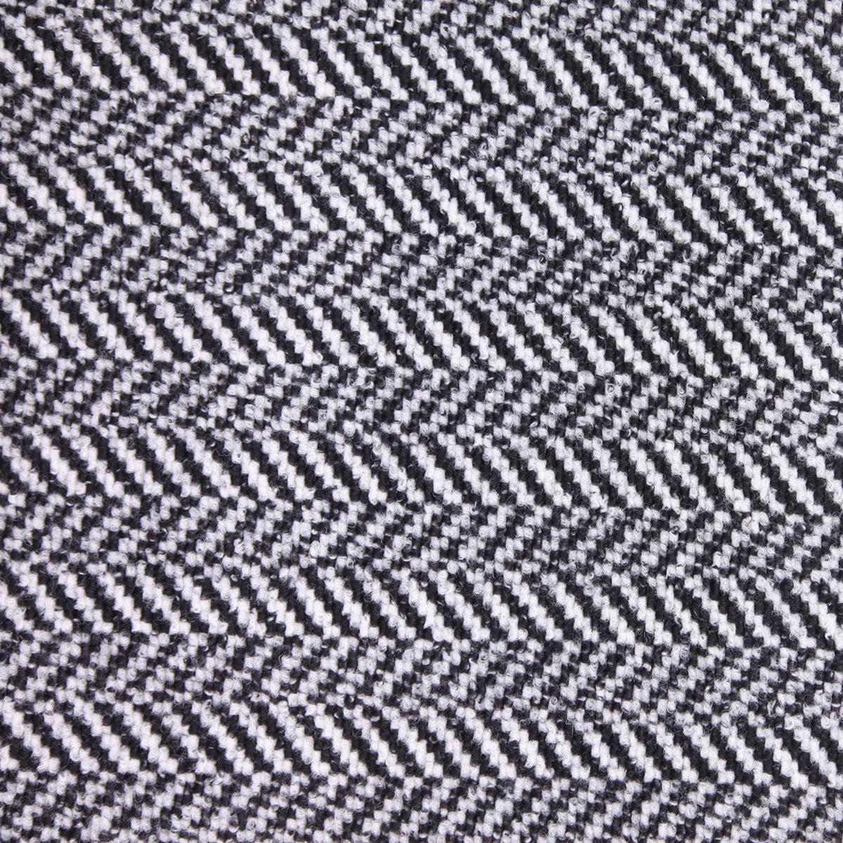 Black/White Herringbone Boucle