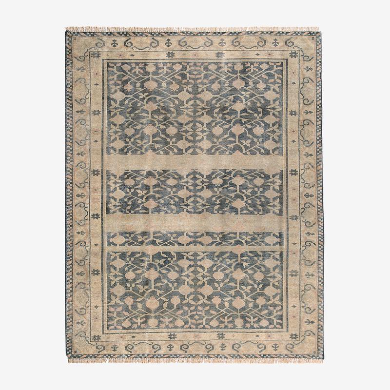 Campanella Hand-Knotted Wool Rug (Neutral 5 X 8)