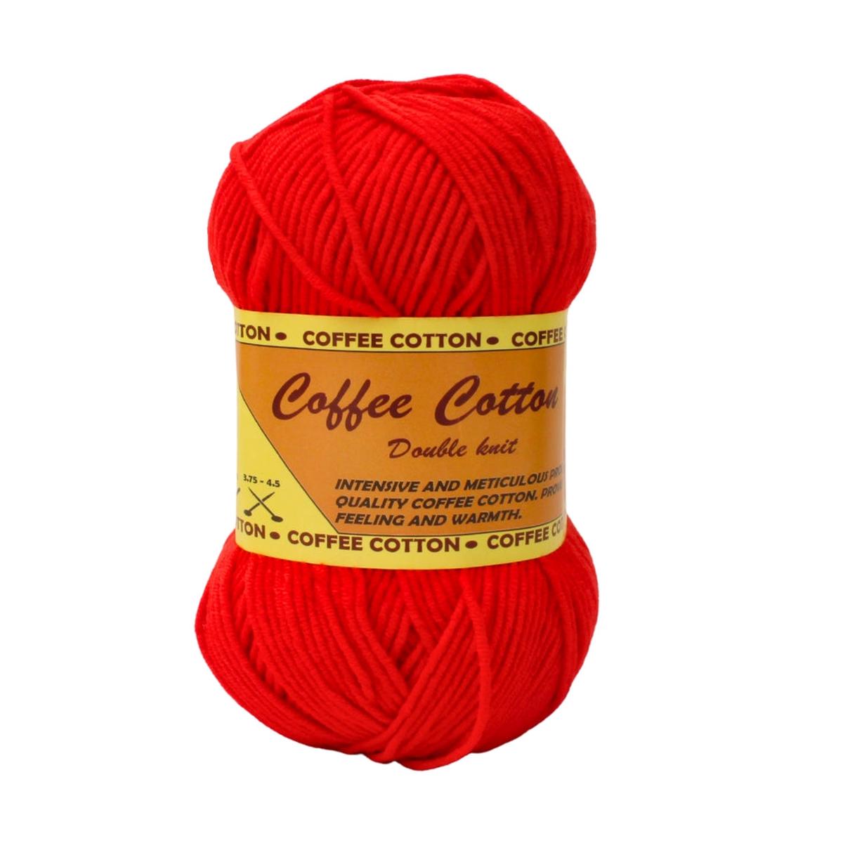 COFFEE COTTON DK 100G RED COF 34
