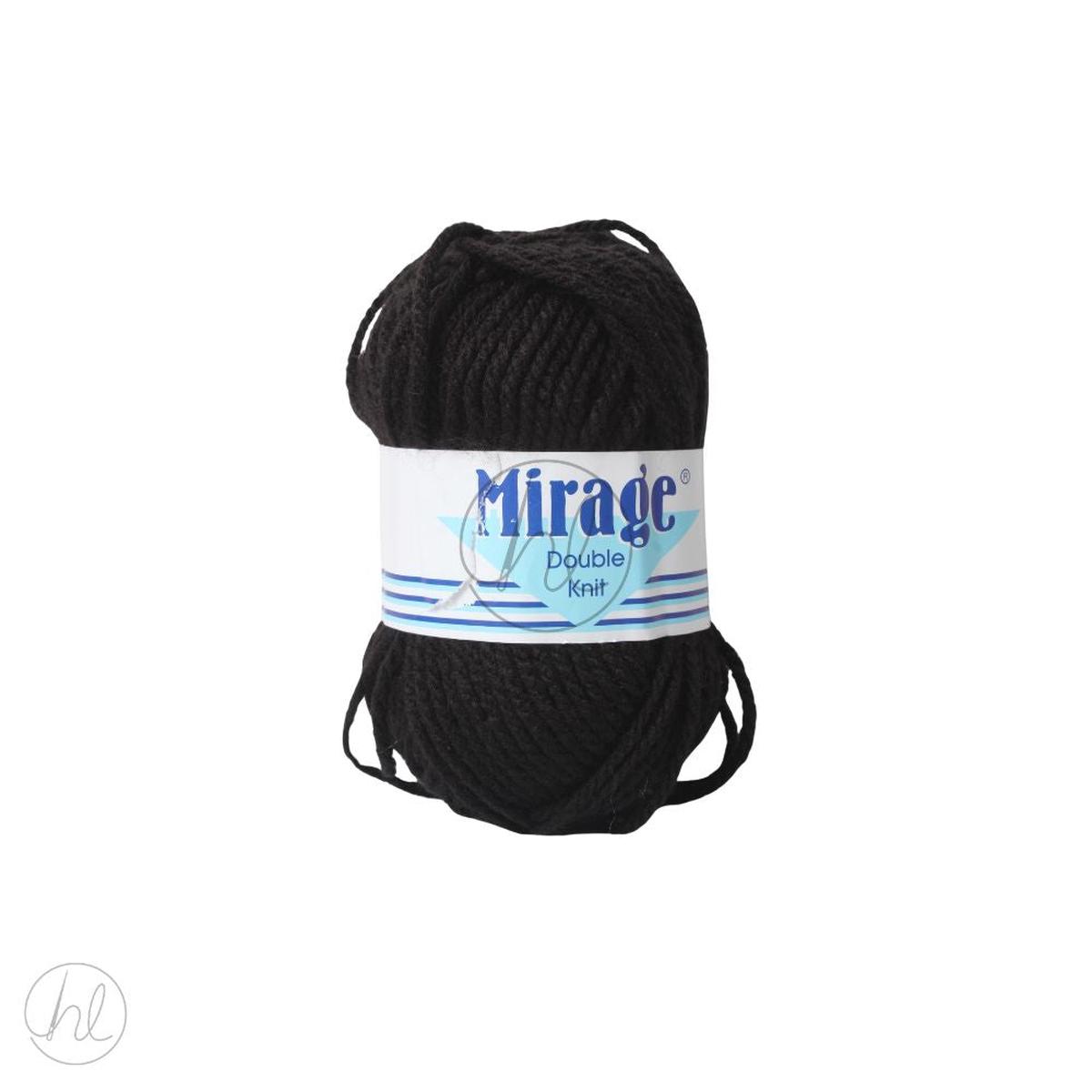 MIRAGE DBL KNIT LSE WOOL 25 BLACK
