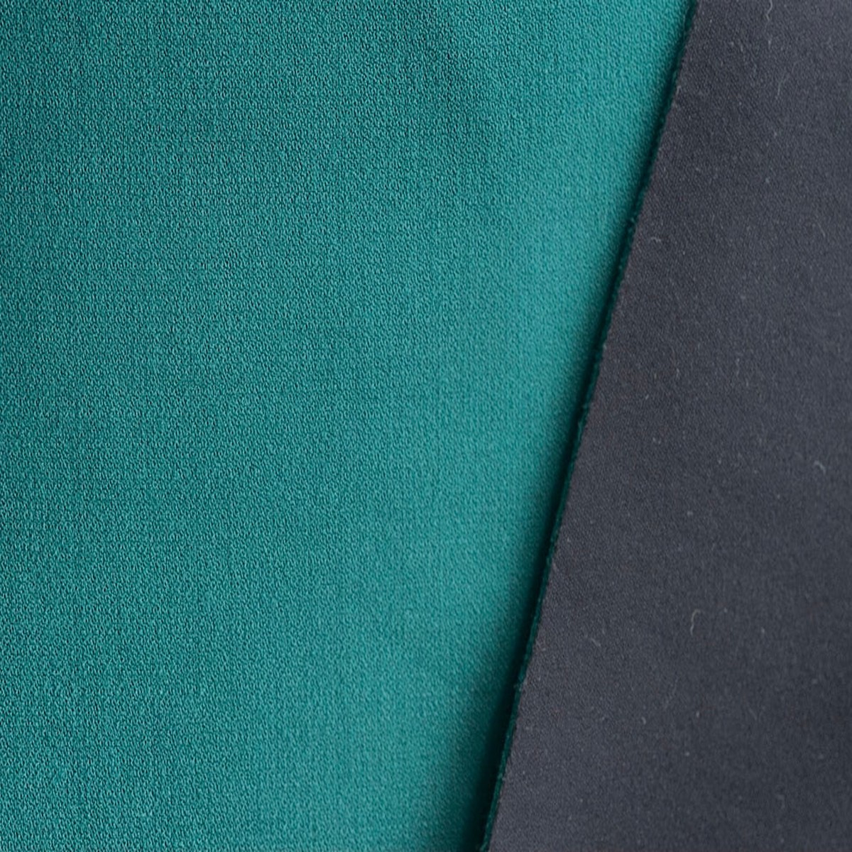 Reversible Wind-Resistant Teal Green & Black Wool Blend Coating (Made in Italy)