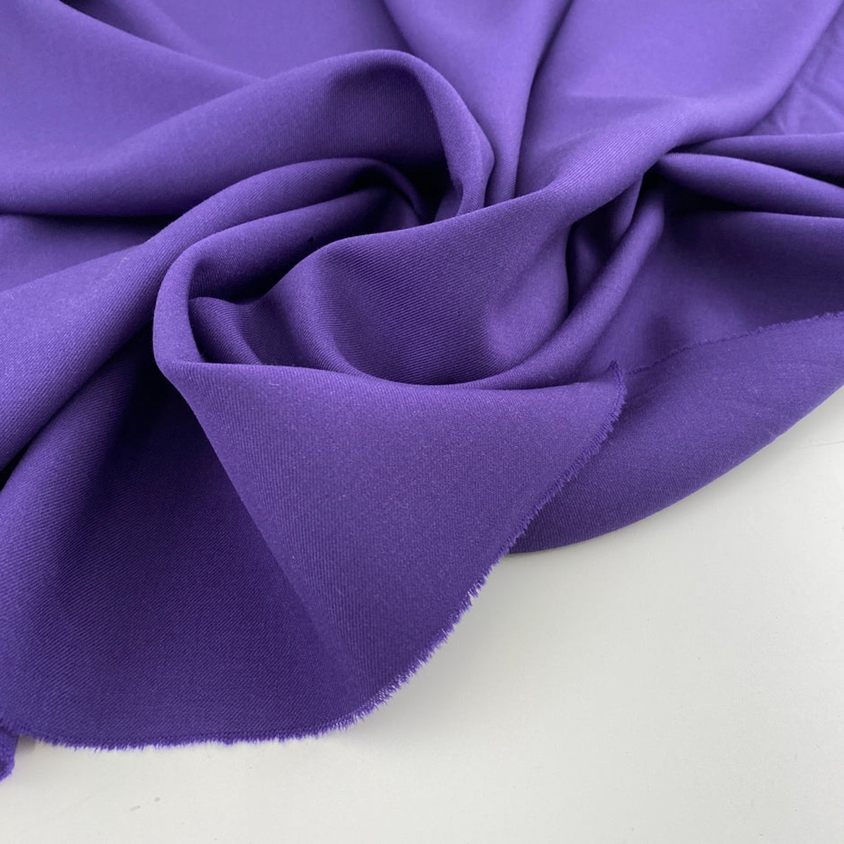 Soft purple wool gabardine