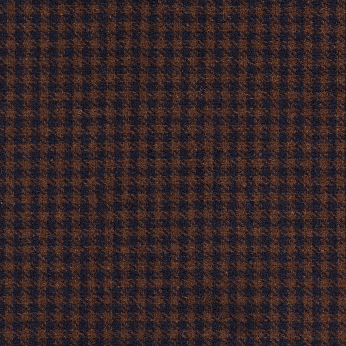 Brown/Navy Shepherd's Check Heavy Wool Suiting