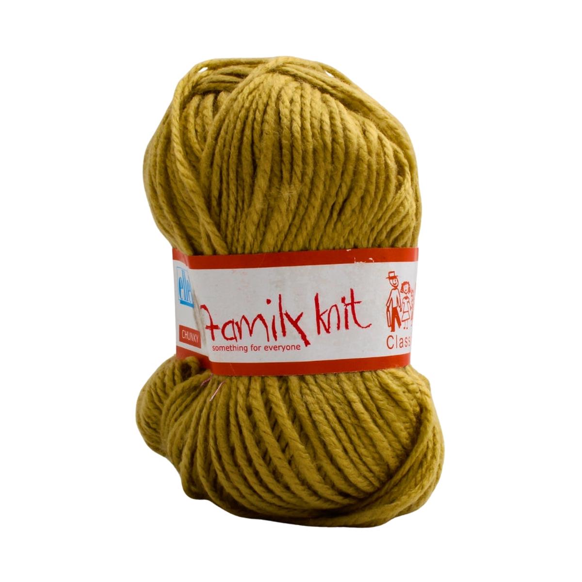 ELLE FAMILY CHUNKY KNIT L/OCHRE