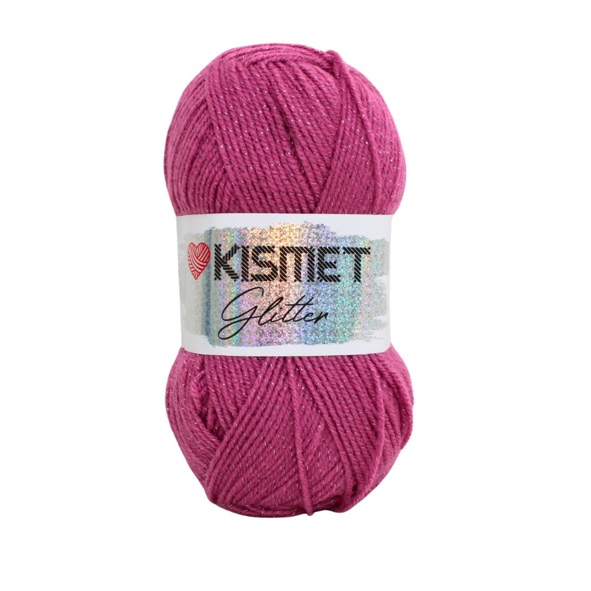 Glitter Double Knit 100g Dusty Pink