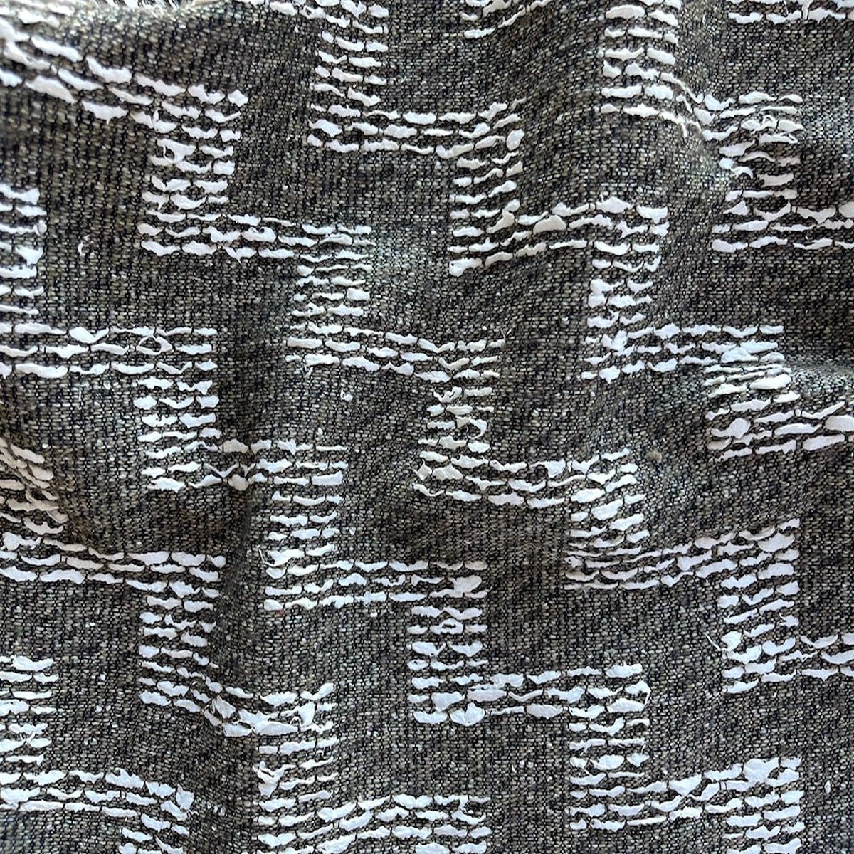 Light-Weight Lightning Strikes on Olive Cotton Blend Suiting (Made in Italy)
