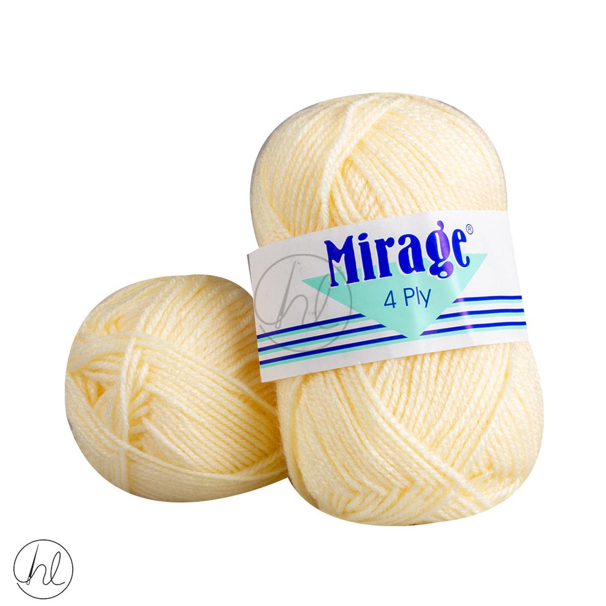 Mirage 4Ply Wool 25G CREAM