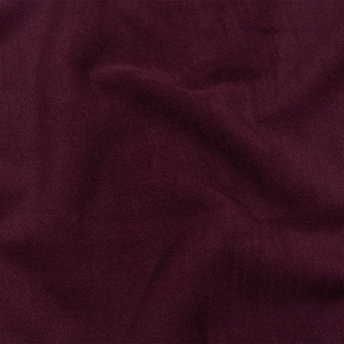 Balenciaga Italian Wine Red Brushed Blended Camel Hair Twill Coating