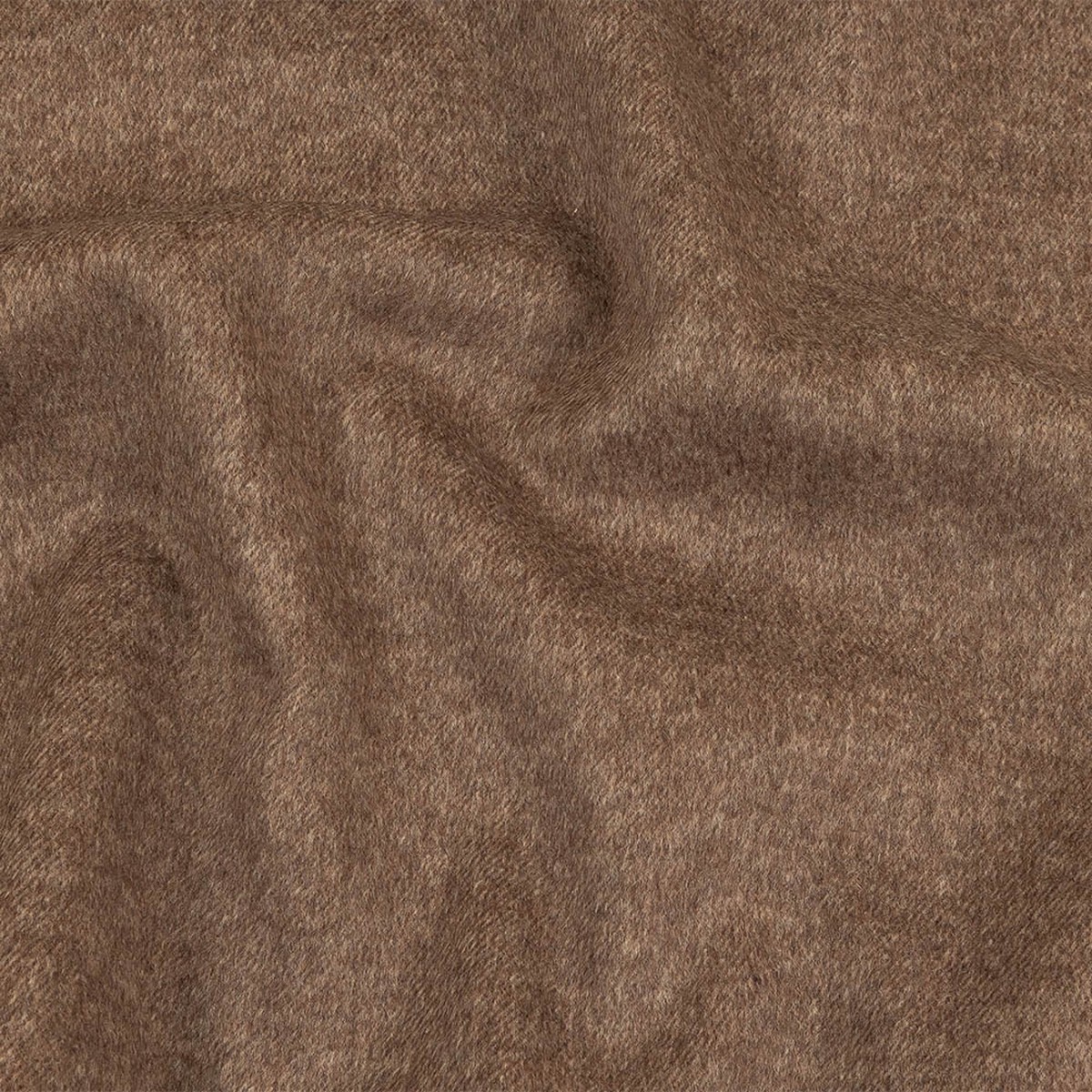 Carafe and Beige Heathered Brushed Wool Twill Double Cloth Coating