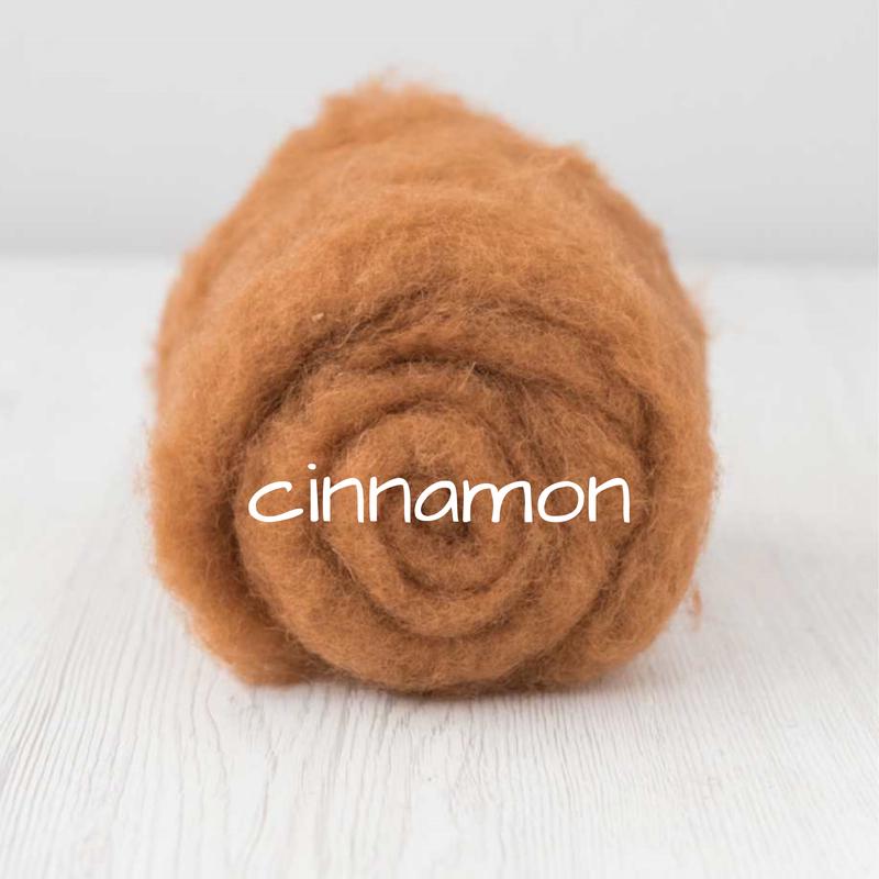 Carded Batting New Zealand Wool DHG 'Maori' Batt - Cinnamon