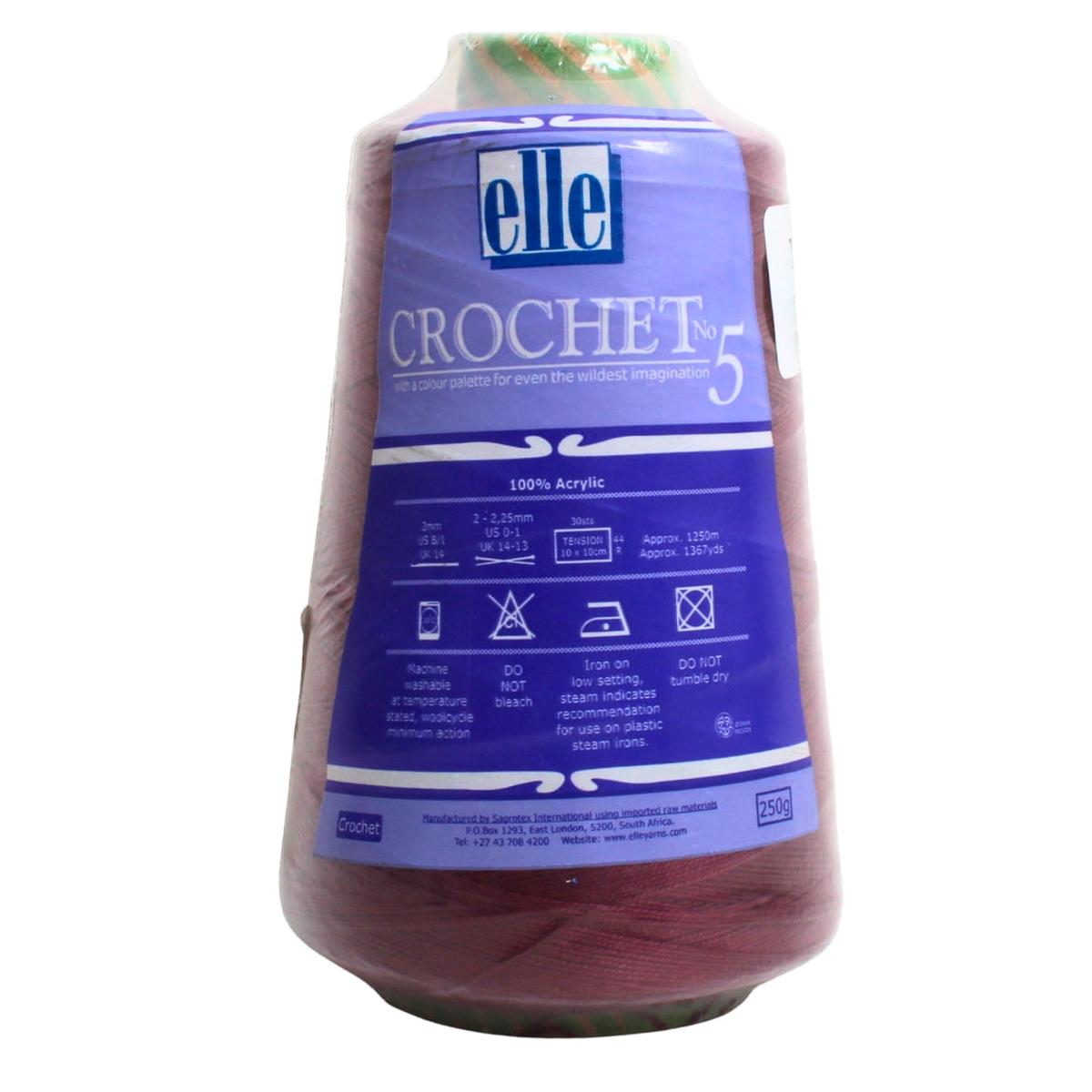 ELLE CROCHET NO.5 250G BRINJAL