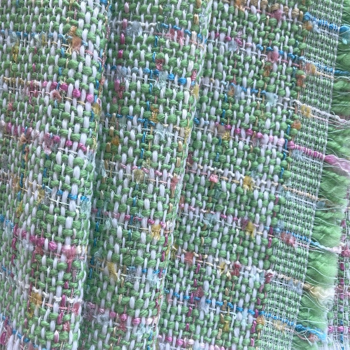 Gucci Springtime WintergreenWindowpane Wool Blend Boucl (Made in Italy)