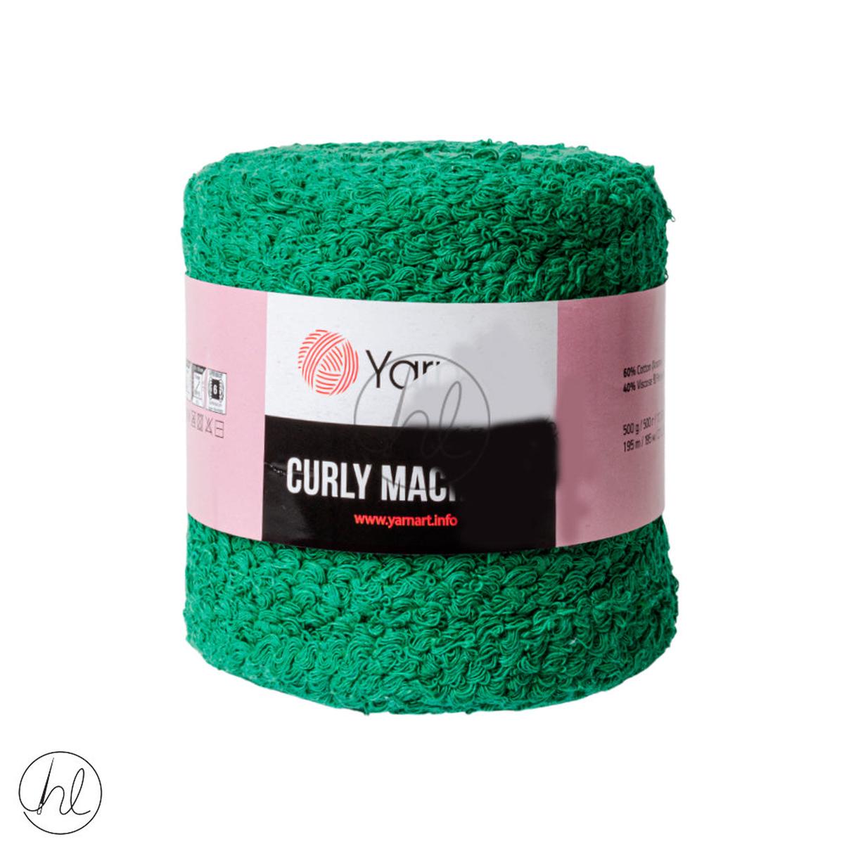 YARN ART CURLY MACRAME 500G EMARELD