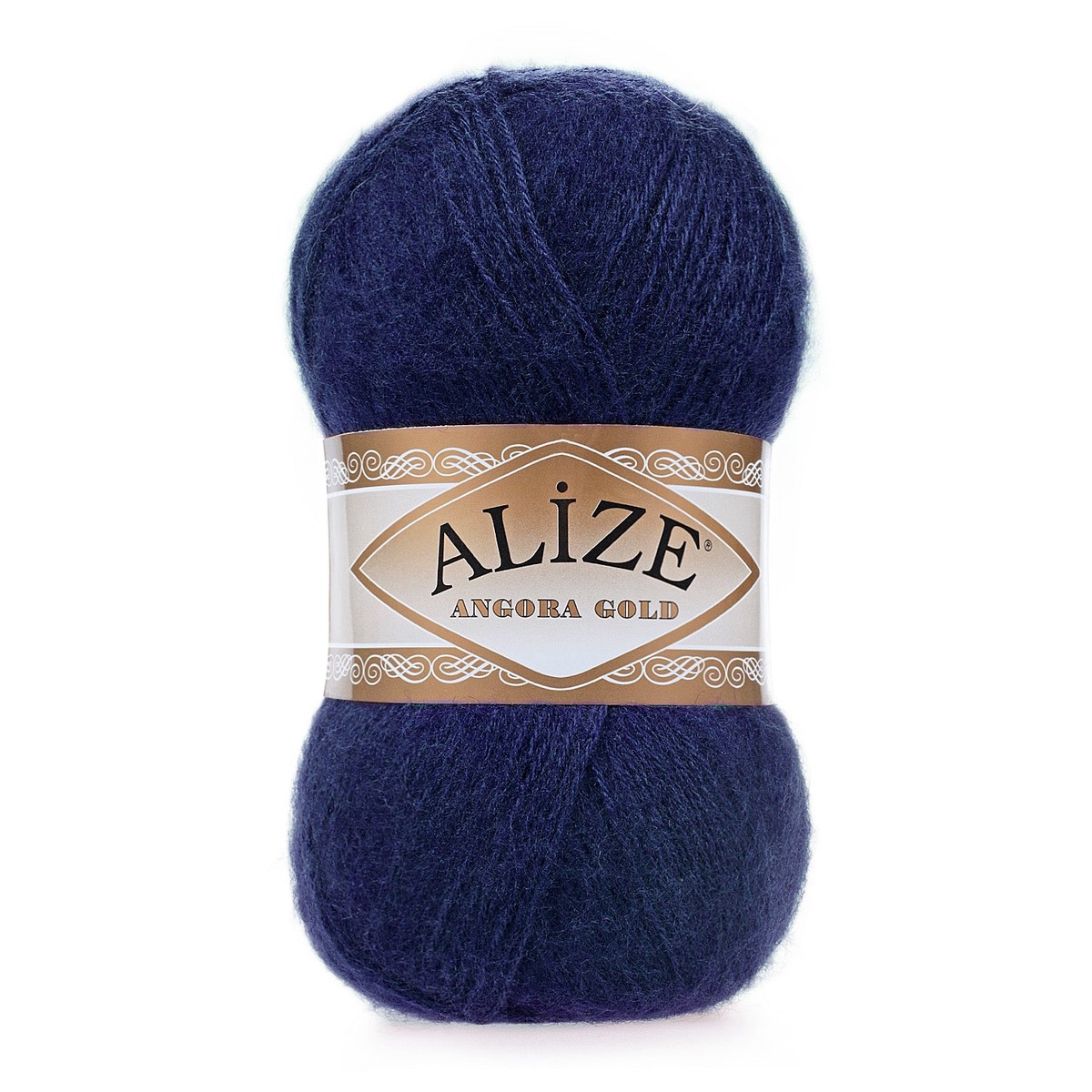 Alize Angora Gold Knitting Wool Yarn, Navy Blue - 58