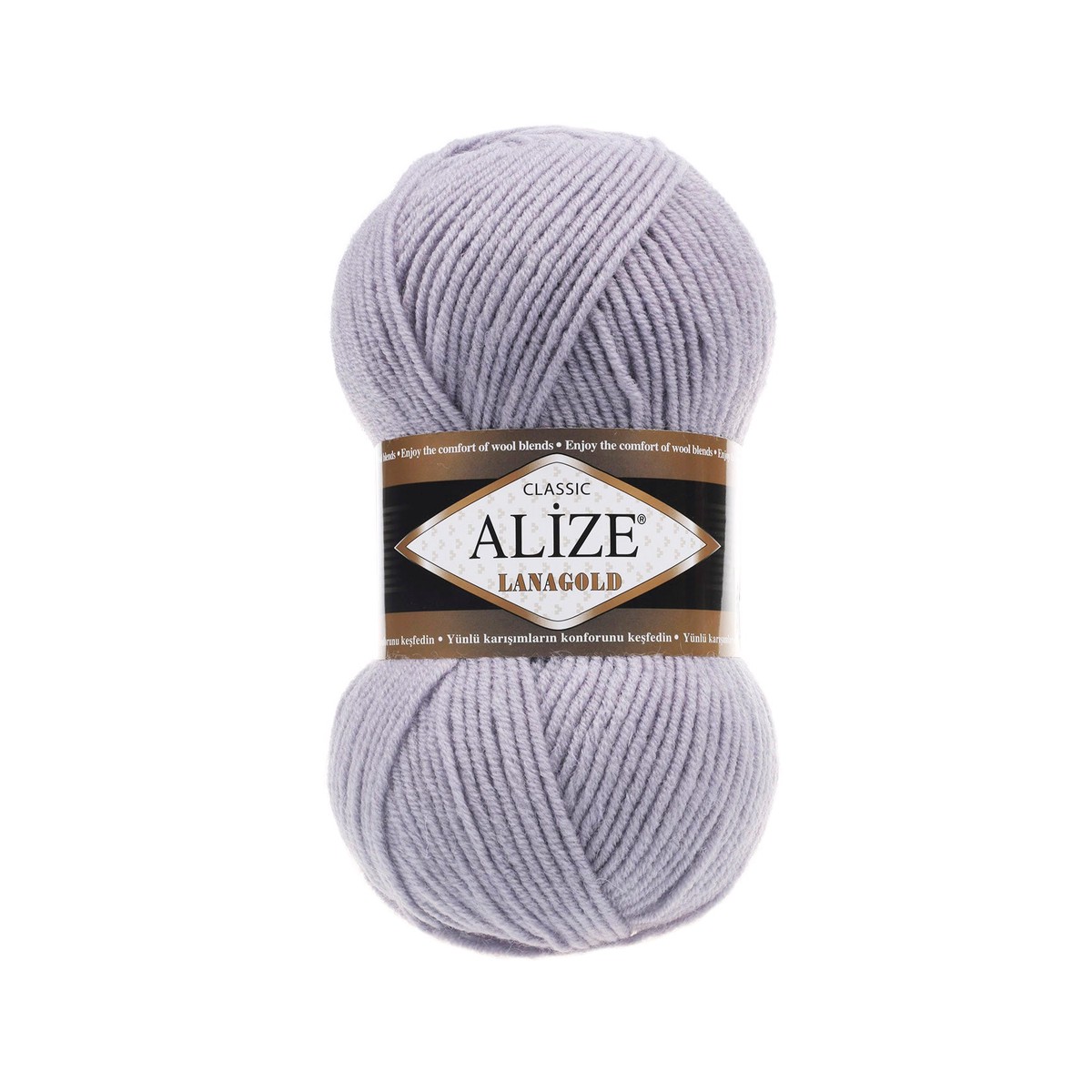 Alize Lanagold Classic Wool Yarn, Mushroom Gray - 200
