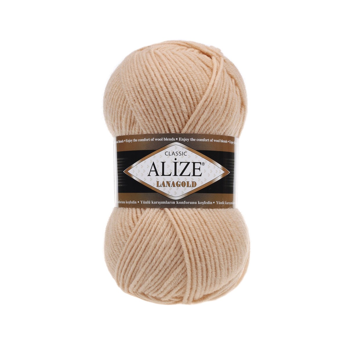Alize Lanagold Classic Wool Yarn, White Chocolate - 680