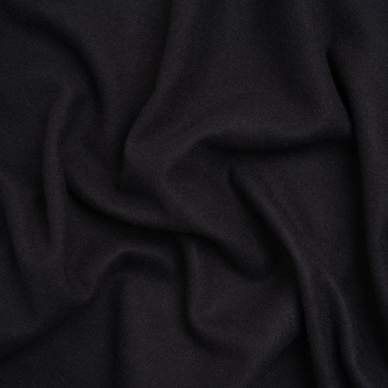 Brushed Wool Blend Coating - Dark Cool Gray - Deadstock