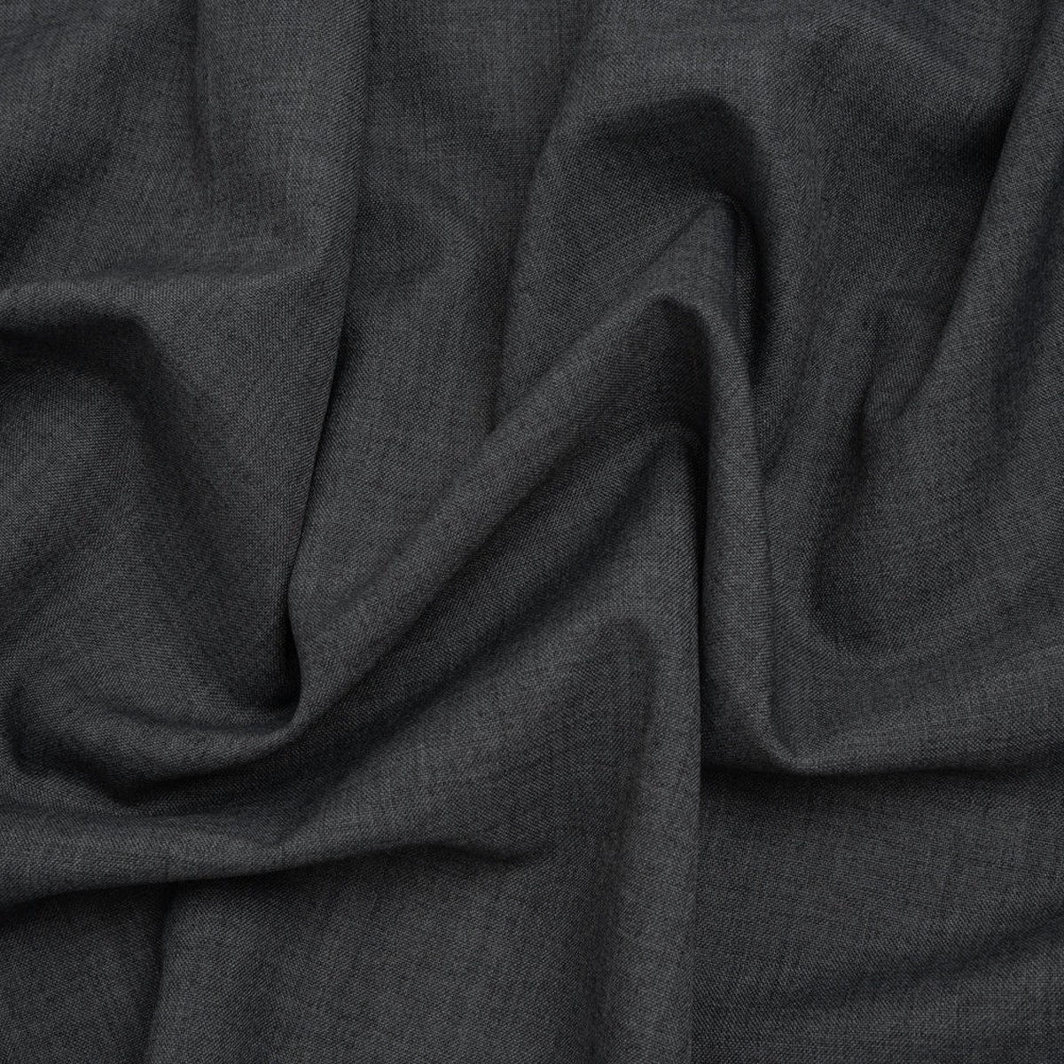 Tropical Wool Blend Suiting - Heathered Gray - Deadstock