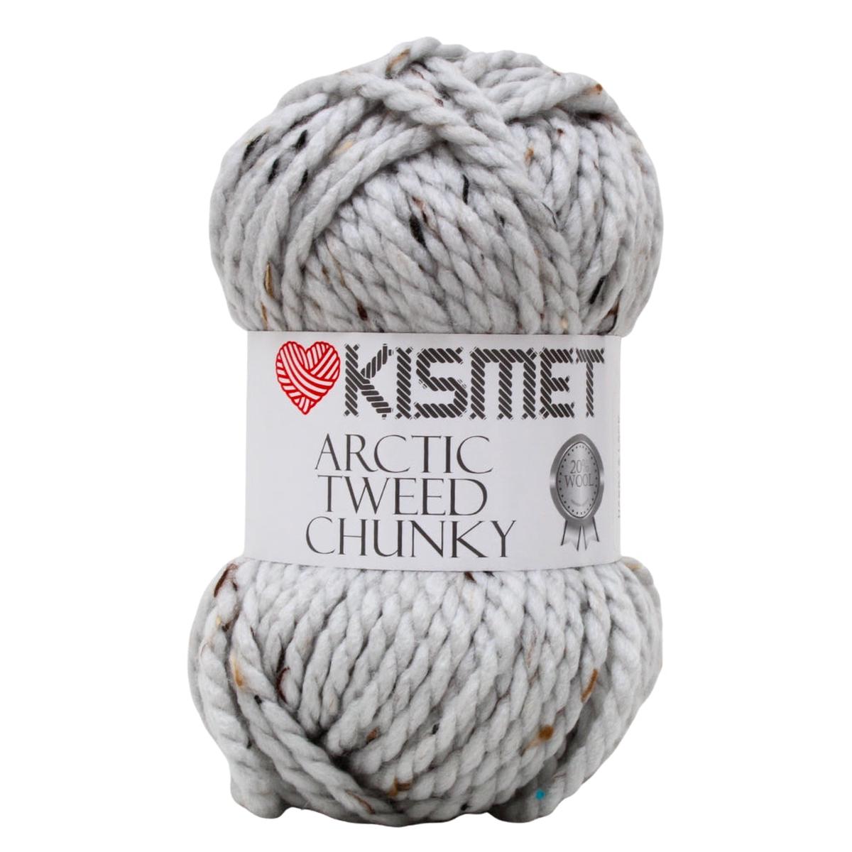 ARTIC TWEED CHUNKY 100G SILVER