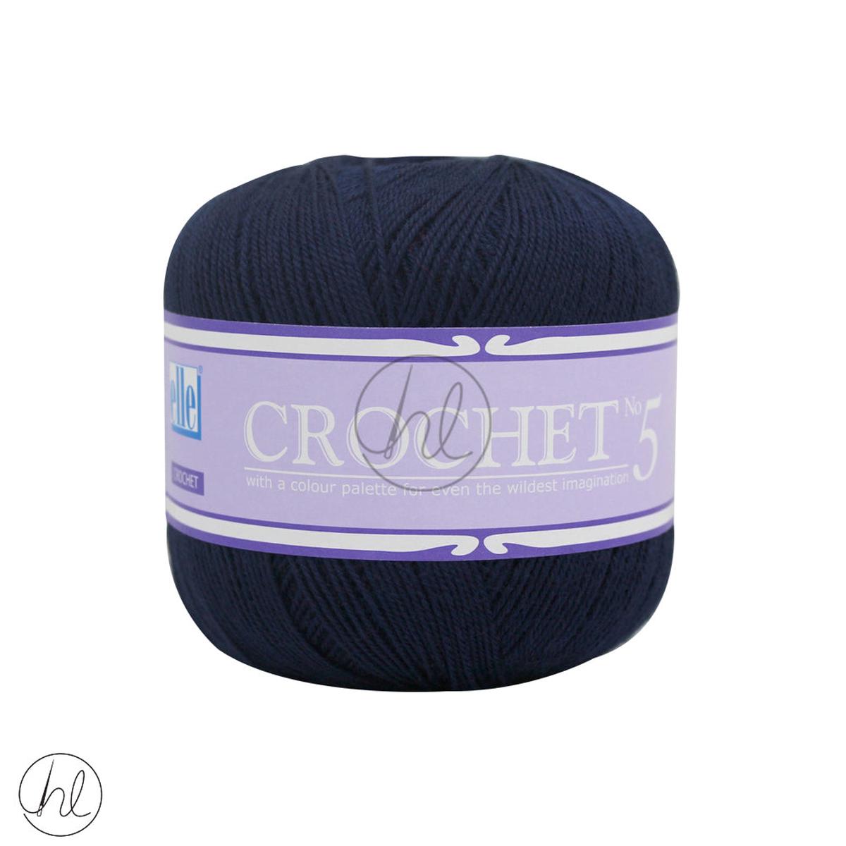 Elle Crochet NO.5 100% ACRYLIC (50G) NAVY